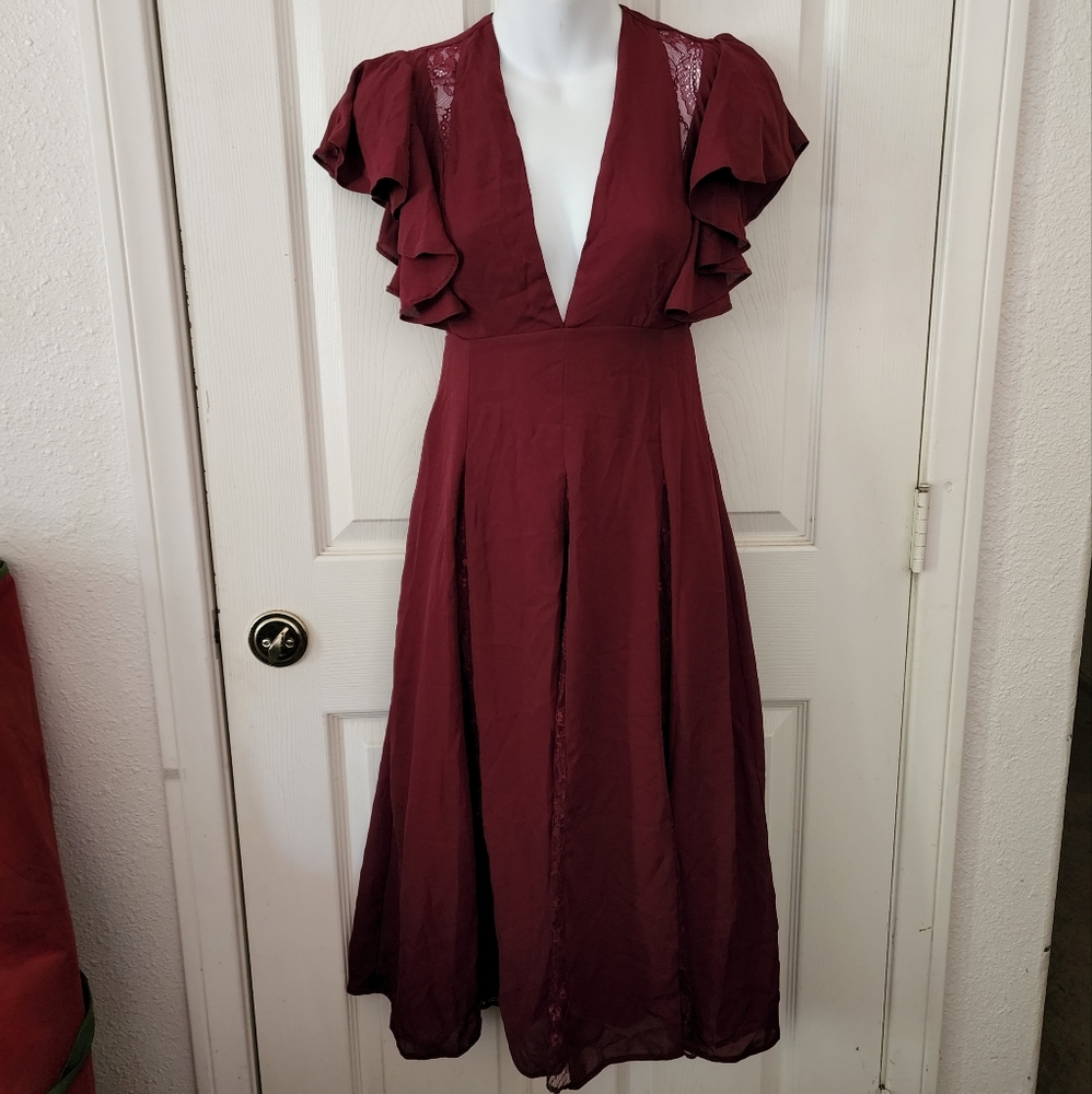 ASOS PETITE Burgundy dress size 00